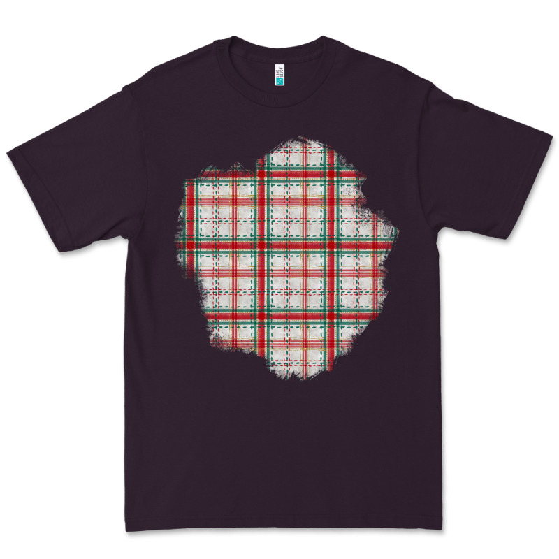 Christmas Tartan Patch Premium Tee by BundleAndBundleShop | Teevron
