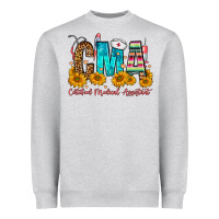 Heather Grey CMA Certified Medical Assistant Heavyweight Sweatshirt - FaDigitalArtStudio