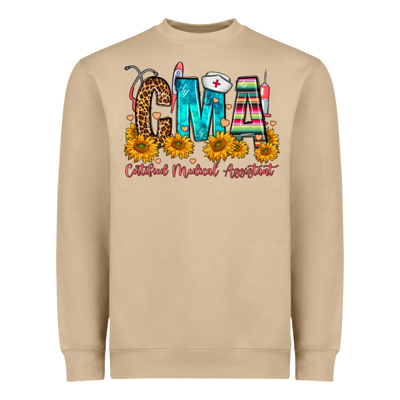 Cma Certified Medical Assistant Heavyweight Sweatshirt by FaDigitalArtStudio | Teevron