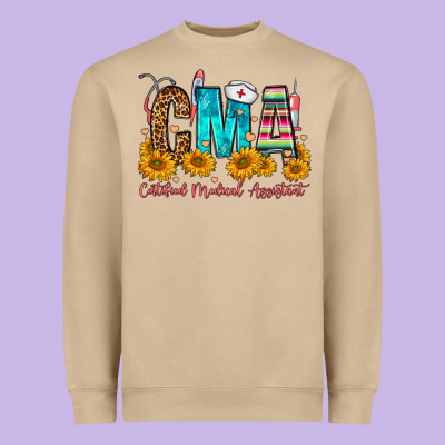 Cma Certified Medical Assistant Heavyweight Sweatshirt Designed By Fadigitalartstudio