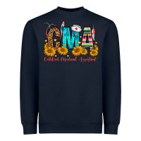 Navy CMA Certified Medical Assistant Heavyweight Sweatshirt - FaDigitalArtStudio