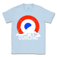 Dusty Blue Curling Classic Tee - Bettercallsaul