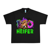 Black Boo Heifer Cow Urban Heavy Tee - texasbilliewilder