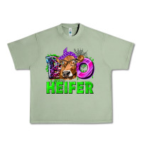 Oil Green Boo Heifer Cow Urban Heavy Tee - texasbilliewilder