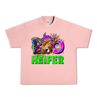 Salmon Boo Heifer Cow Urban Heavy Tee - texasbilliewilder