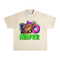 Sandshell Boo Heifer Cow Urban Heavy Tee - texasbilliewilder