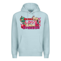 Blue Mist Valentine's Day Teach Love Inspire Premium Hoodie - FaDigitalArtStudio