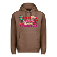 Chestnut Valentine's Day Teach Love Inspire Premium Hoodie - FaDigitalArtStudio