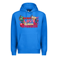 True Royal Valentine's Day Teach Love Inspire Premium Hoodie - FaDigitalArtStudio