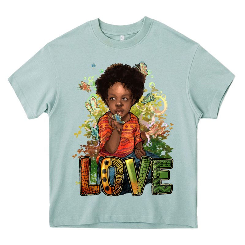Black Afro Boy Love Heavy Core Tee by NancyCooperArtShop | Teevron