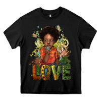 Black black afro boy love Heavy Core Tee - NancyCooperArtShop