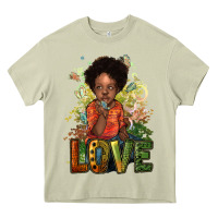 Mossy black afro boy love Heavy Core Tee - NancyCooperArtShop