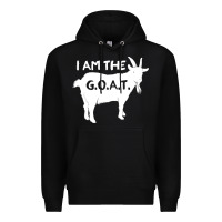 Black i am the g.o.a.t. greatest of all time athletics g Premium Hoodie - tuanDangUi