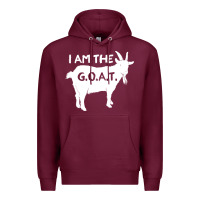 Burgundy i am the g.o.a.t. greatest of all time athletics g Premium Hoodie - tuanDangUi