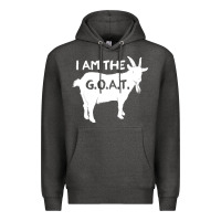 Charcoal Heather i am the g.o.a.t. greatest of all time athletics g Premium Hoodie - tuanDangUi