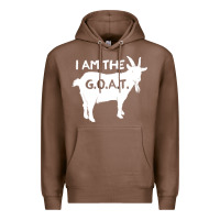 Chestnut i am the g.o.a.t. greatest of all time athletics g Premium Hoodie - tuanDangUi