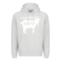 Dove Grey i am the g.o.a.t. greatest of all time athletics g Premium Hoodie - tuanDangUi