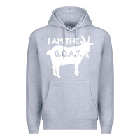 Heather Grey i am the g.o.a.t. greatest of all time athletics g Premium Hoodie - tuanDangUi