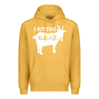 Mustard i am the g.o.a.t. greatest of all time athletics g Premium Hoodie - tuanDangUi