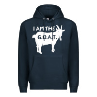 Navy i am the g.o.a.t. greatest of all time athletics g Premium Hoodie - tuanDangUi