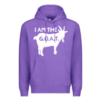 Purple i am the g.o.a.t. greatest of all time athletics g Premium Hoodie - tuanDangUi