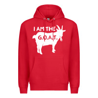 Red i am the g.o.a.t. greatest of all time athletics g Premium Hoodie - tuanDangUi