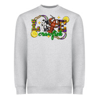 Heather Grey mardi gras love crawfish Heavyweight Sweatshirt - FaDigitalArtStudio