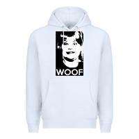White buzz your girlfriend   woof! Premium Hoodie - tuanDangUi