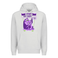 Dove Grey ape grape Premium Hoodie - tuanDangUi