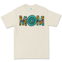 Bone Western Mom With Turquoise Gemstone Premium Tee - BundleAndBundleShop