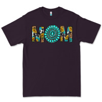 Plum Western Mom With Turquoise Gemstone Premium Tee - BundleAndBundleShop