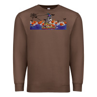 Chestnut Happy Halloween Raccon Premium Sweatshirt - LillyAllenDesigns