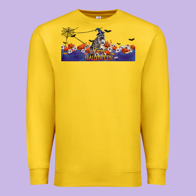 Happy Halloween Raccon Premium Sweatshirt Designed By Lillyallendesigns