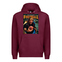 Burgundy john madden football Premium Hoodie - tuanDangUi