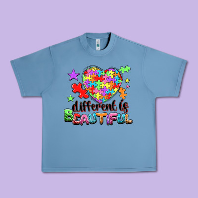 Different Is Beautiful Urban Heavy Tee Designed By Nancycooperartshop