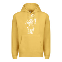 Antique Gold ray lamontagne   white stencil 1 Premium Hoodie - tuanDangUi