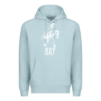 Blue Mist ray lamontagne   white stencil 1 Premium Hoodie - tuanDangUi