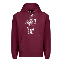 Burgundy ray lamontagne   white stencil 1 Premium Hoodie - tuanDangUi