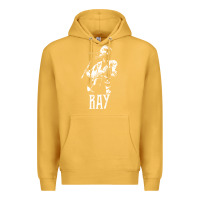 Mustard ray lamontagne   white stencil 1 Premium Hoodie - tuanDangUi