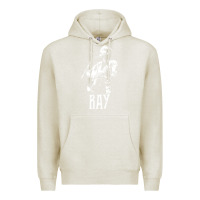 Oatmeal Heather ray lamontagne   white stencil 1 Premium Hoodie - tuanDangUi