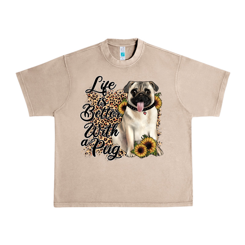 Life Is Better With A Pug Urban Heavy Tee by JahusDesignShop | Teevron