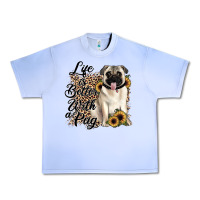 Grape Ice life is better with a pug Urban Heavy Tee - JahusDesignShop