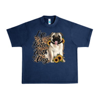 Navy life is better with a pug Urban Heavy Tee - JahusDesignShop