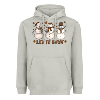 Moon Dust Let It Snow Snowmen Heavyweight Hoodie - LillyAllenDesigns
