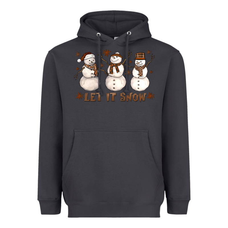Let It Snow Snowmen Heavyweight Hoodie by LillyAllenDesigns | Teevron