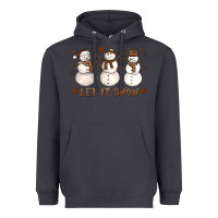 Smoke Let It Snow Snowmen Heavyweight Hoodie - LillyAllenDesigns