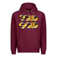 Burgundy solid gold 1980s tv show pop music Premium Hoodie - tuanDangUi