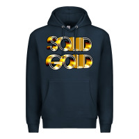 Navy solid gold 1980s tv show pop music Premium Hoodie - tuanDangUi