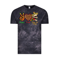 Cloud Black Peace Love Cinco De Mayo Vintage Tee - texasbilliewilder
