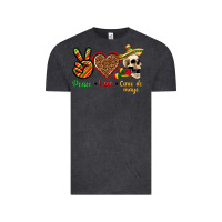 Vintage Black Peace Love Cinco De Mayo Vintage Tee - texasbilliewilder